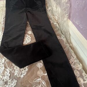 Sundance SZ 4 Black Velvet Trousers With Beautiful Embroidered Pockets
